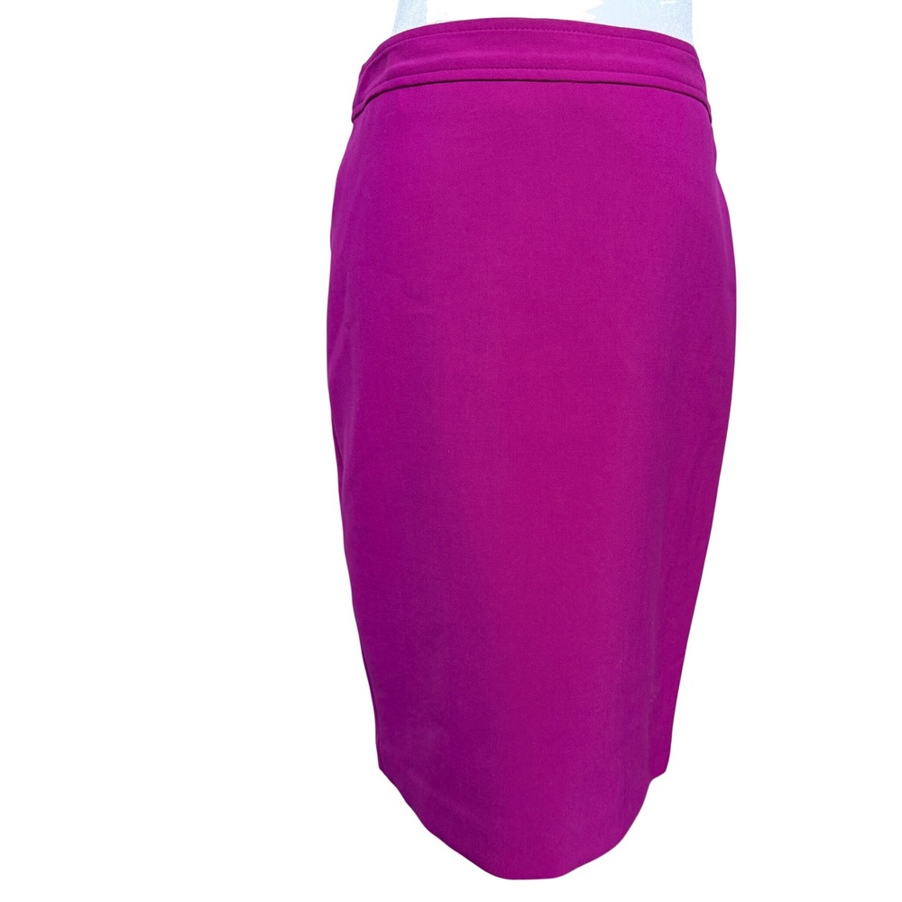 Trina Turk Magenta Pink Stretch Pencil Skirt Made California Lined Size 4